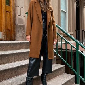 Aritzia Babaton Stedman Coat Size XS in Rich Camel